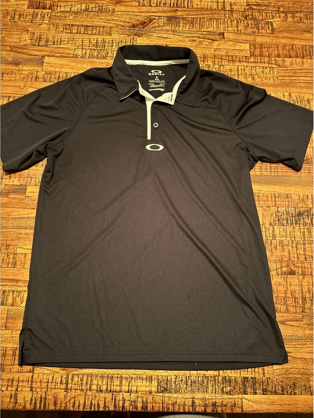 Oakley Men's Black Regular Fit Polo Shirt Size M